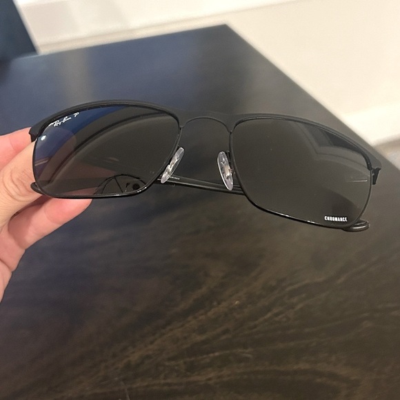 RayBan 3686 Chromance Polarized - Matte Black with Dark Grey Lenses - Picture 5 of 13